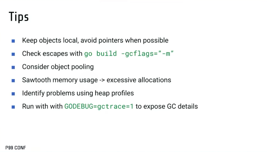 Slide on Go runtime profiles